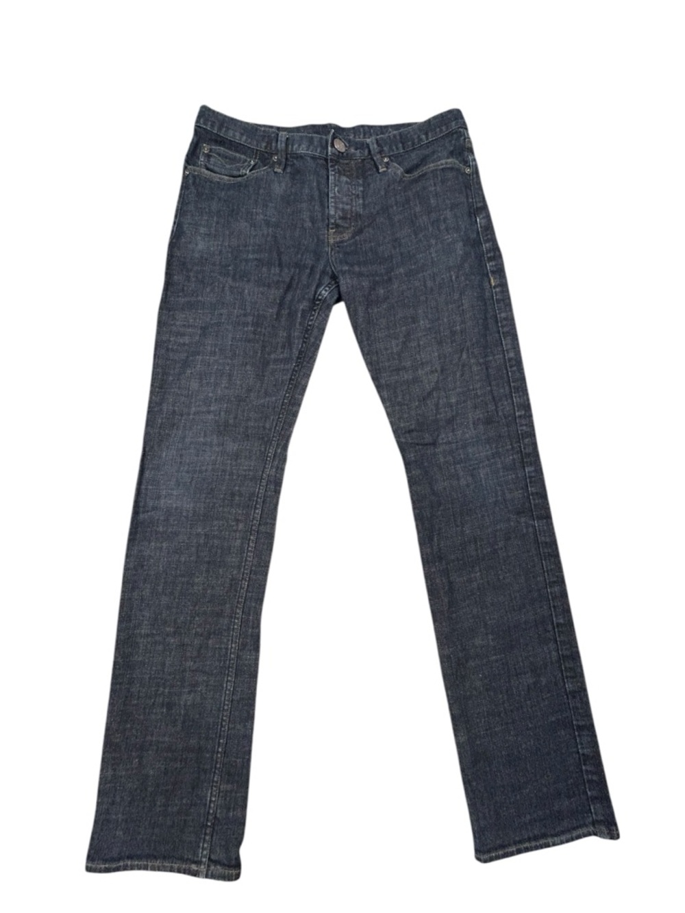 Burberry Brit Men's Steadman Dark Blue Straight-Leg Jeans 32x32 Button Fly
